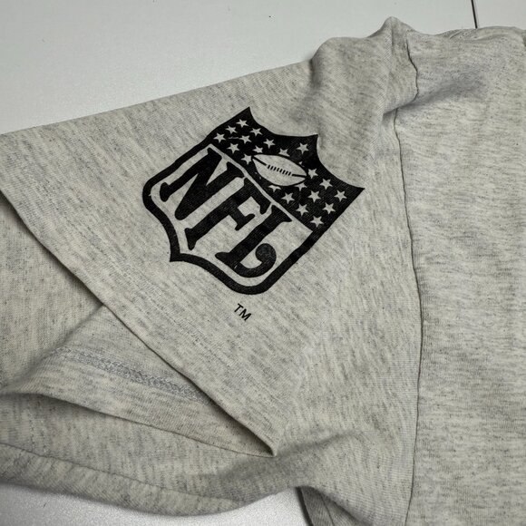 Vintage NFL on Fox T Shirt Mens XL Gray Short Sleeve - Picture 9 of 12